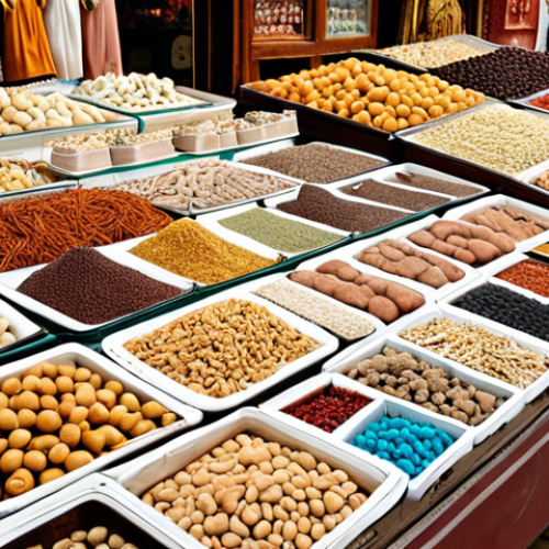**Image Prompt:** A shopper's mind map, illustrating cognitive biases like scarcity illusion, framing effect, and loss aversion, influencing purchasing decisions at a vibrant Middle Eastern souk (market).