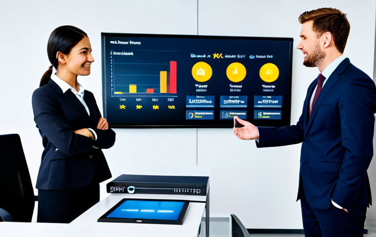A professional business team, including diverse men and women in modest business suits, gathered around a large, modern digital screen in a high-tech office. The screen prominently displays graphics illustrating "Bestseller" product badges, glowing 5-star customer ratings, and dynamic sales charts. In the foreground, a sleek, generic product package sits on a desk, clearly labeled with a "Limited Edition" tag and a small, subtle countdown timer. The scene is brightly lit with professional studio lighting, emphasizing innovation and collaboration. The subjects exhibit perfect anatomy, correct proportions, natural poses, well-formed hands, proper finger count, and natural body proportions. The image is safe for work, appropriate content, fully clothed, and professional.