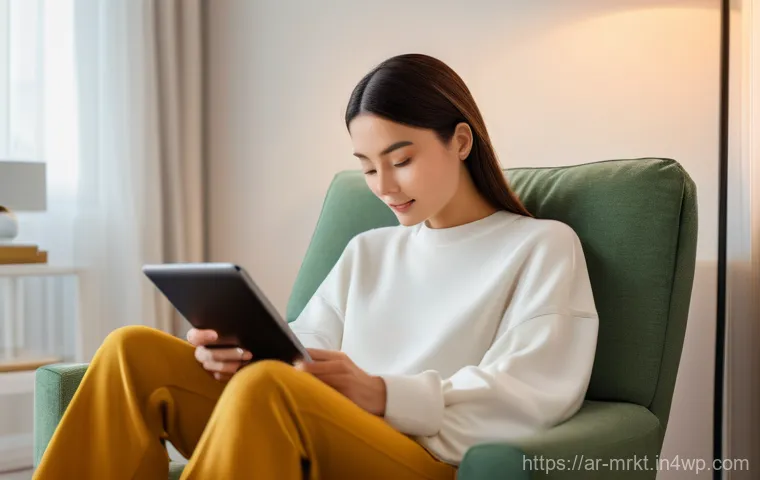 행동경제학과 소비자 심리의 변화 - **Prompt:** A young adult, around 28 years old, sitting comfortably on a soft, oversized armchair in...