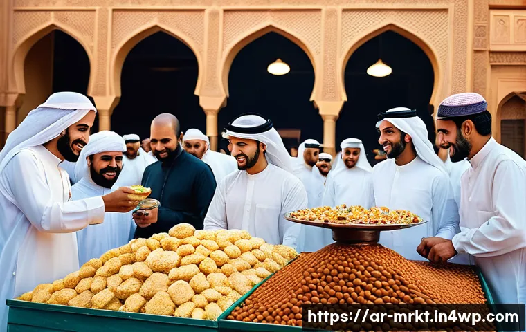 행동경제학의 문화적 차이와 마케팅 - **Cultural Resonance in Food Marketing:**
    A vibrant, sun-drenched outdoor market scene in a bust...