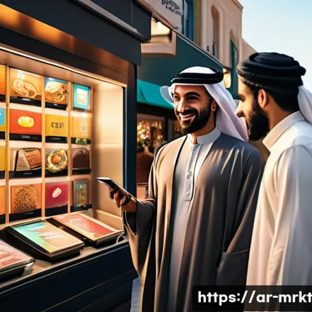 행동경제학적 모델을 통한 소비자 이해 - A modern Middle Eastern marketplace scene capturing diverse Arabic-speaking consumers engaging with ...