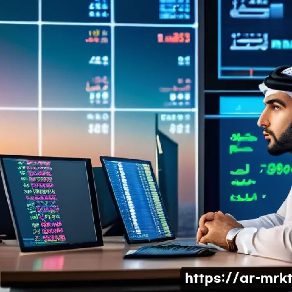 행동경제학의 인지적 편향 이해하기 - A Middle Eastern professional man in traditional attire sitting thoughtfully at a modern office desk...
