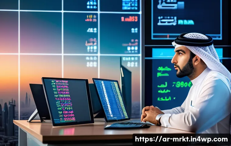 행동경제학의 인지적 편향 이해하기 - A Middle Eastern professional man in traditional attire sitting thoughtfully at a modern office desk...